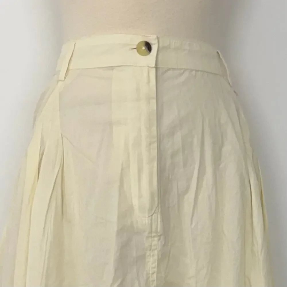 Free People Katie Maxi Cotton Skirt Ivory Parchment XS NWT